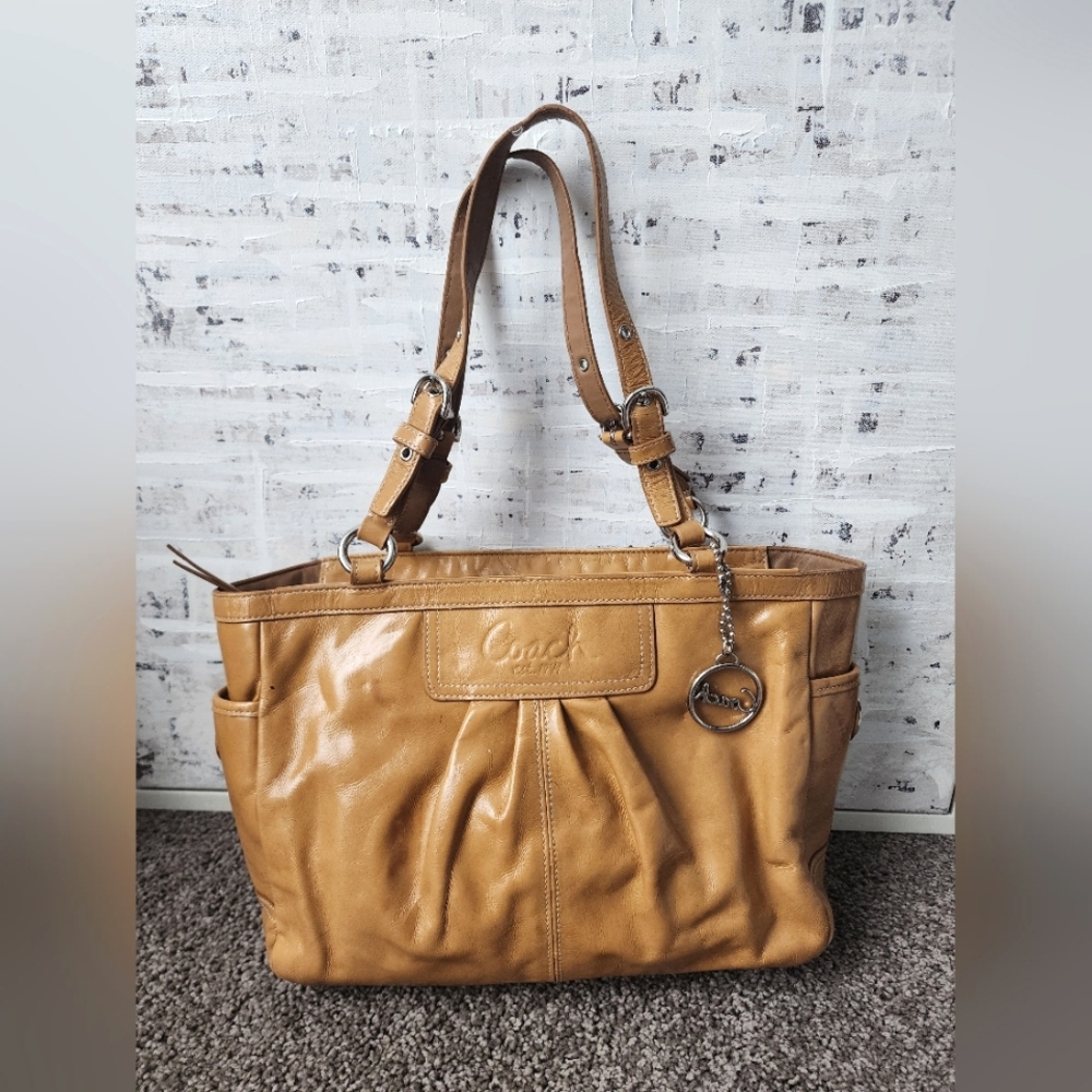 Coach Caramel Leather Shoulder Bag